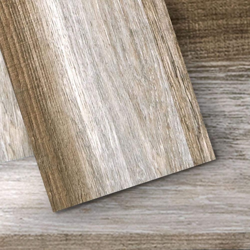 Art3d Old Wood 6 in. x 36 in. Water Resistant Peel & Stick Vinyl Floor Tile, Easy DIY Self-Adhesive Flooring(54 sq. ft./case) A43hd009