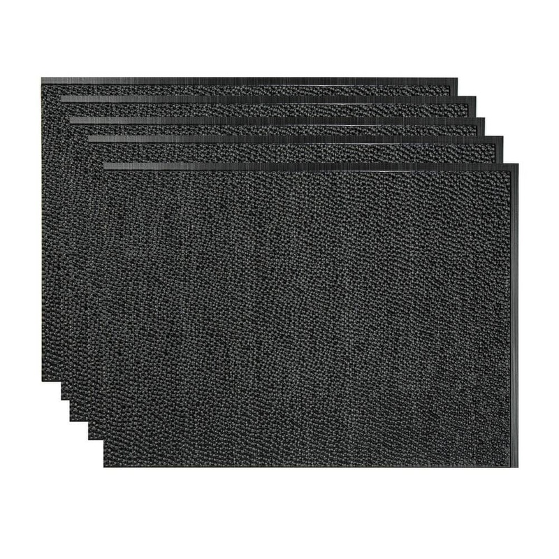 Fasade Brushed Onyx 18 in. x 24 in. Hammered Vinyl Backsplash Panel (Pack of 5) PB5542