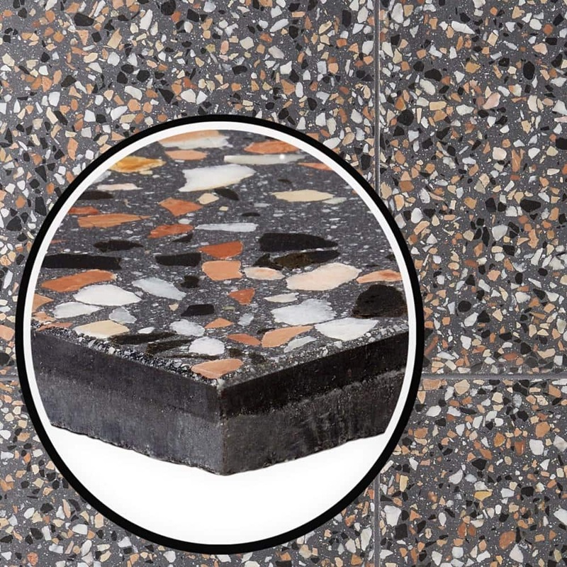 Ivy Hill Tile Raleigh Paradiso 16.14 in. x 16.14 in. Polished Terrazzo Cement Floor and Wall Tile (3.61 sq. ft./Case) EXT3RD108031