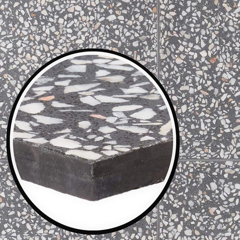 Ivy Hill Tile Raleigh Porfido 16.14 in. x 16.14 in. Polished Terrazzo Cement Floor and Wall Tile (3.61 sq. ft./Case) EXT3RD108032