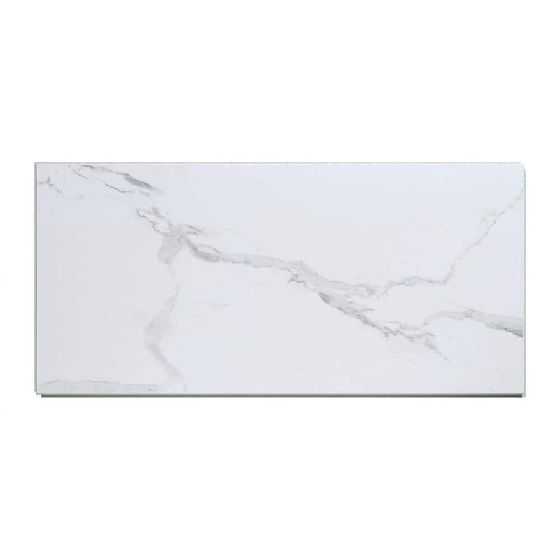 PALISADE 23.23 in. L x 11.1 in. W Carrara Marble No Grout Vinyl Wall Tile (17.9 sq. ft./case) 53510