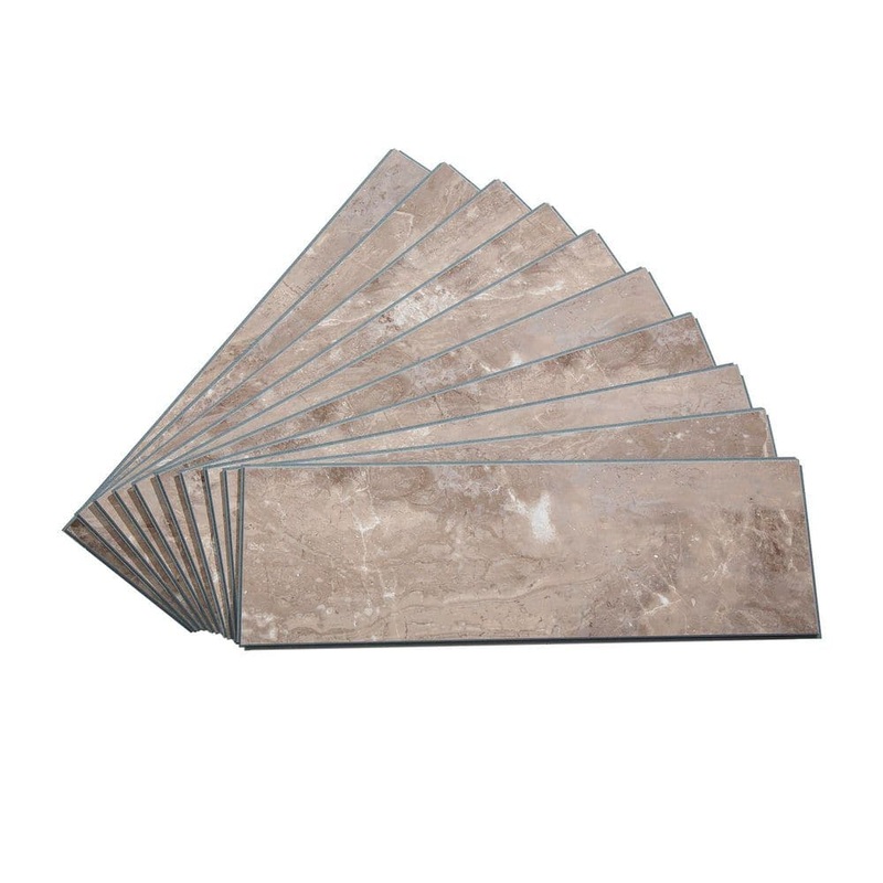 PALISADE Venetian Marble 22.8 in. L x 7.31 in. W Waterproof Adhesive No Grout Vinyl Wall Tile (11 sq. ft./Case) 54511