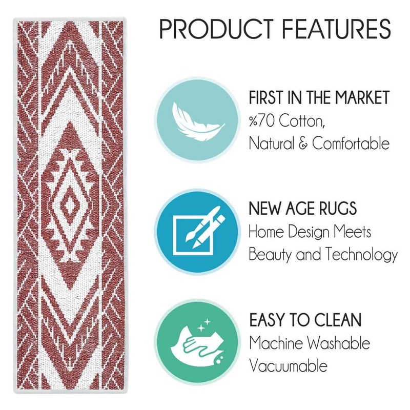 SUSSEXHOME Memorial Maroon 9 in. x 28 in. Cotton Carpet Stair Tread Cover (Set of 13) MML-RD-13PACK