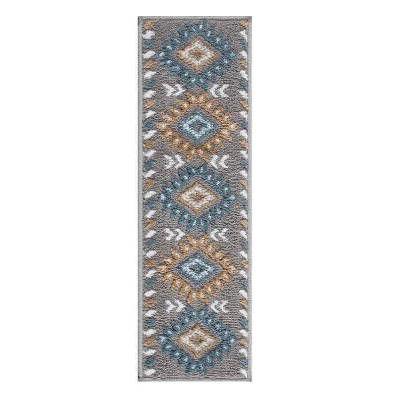 SUSSEXHOME Traditional Collection Teal 9 in. x 28 in. Polypropylene Stair Tread Cover (Set of 15) TRD-TL-15Pack