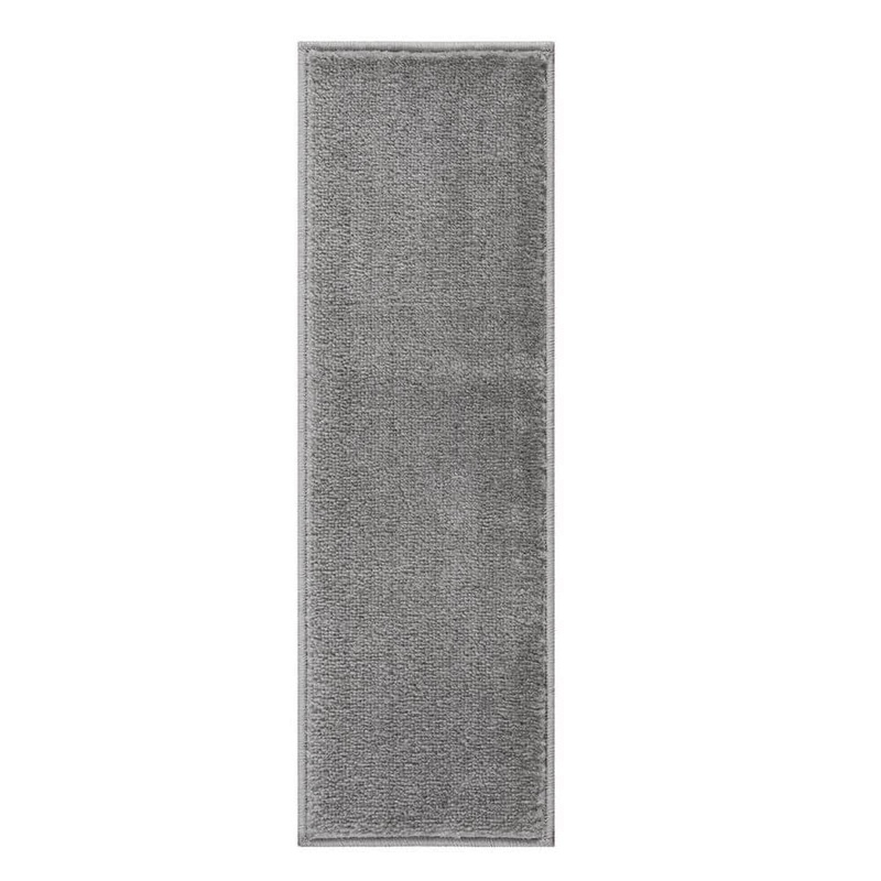 SUSSEXHOME Trellisville Collection Solid Gray 9 in. x 28 in. Polypropylene Stair Tread Cover (Set of 4) SLD-GR-4Pack