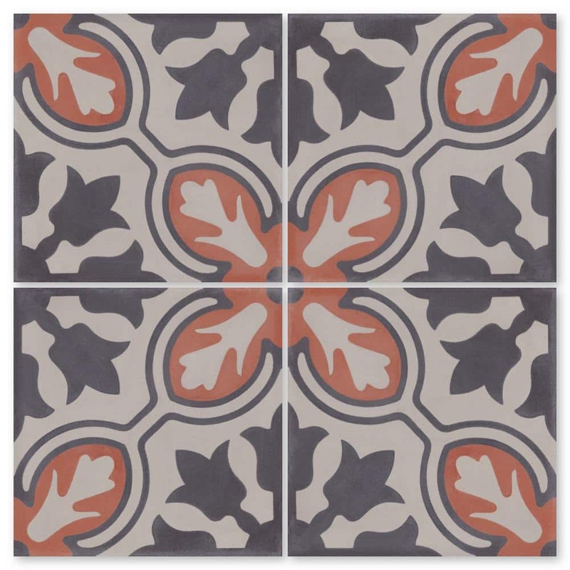 Villa Lagoon Tile Lisbon Primero Multicolor/Matte 8 in. x 8 in. Cement Handmade Floor and Wall Tile (Box of 8/3.45 sq. ft.) SB20SQ12FR-LSBN1-S2-P8
