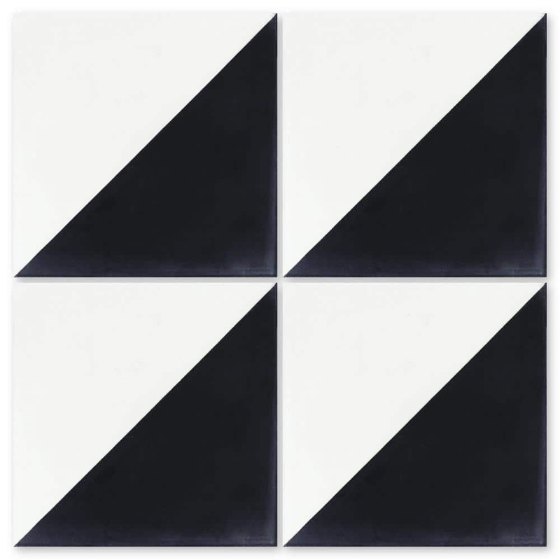 Villa Lagoon Tile Man Overboard Black and White/Matte 8 in. x 8 in. Cement Handmade Floor and Wall Tile (Box of 8/3.45 sq. ft.) SB20SQ12FR-MANV1-S1-P8