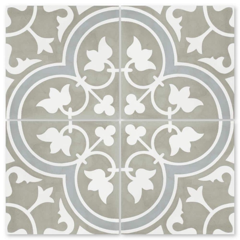 Villa Lagoon Tile Tulips B Holland 8 in. x 8 in. Cement Handmade Floor and Wall Tile (Box of 8 / 3.45 sq. ft.) SB20SQ12FR-TULP2-S8-P8