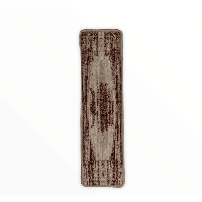 BENISSIMO Mirage Maroon 9 in. H x 32 in. H Durable Polyester Stair Tread Cover (Set of 13) WV-STAIRS-MIRAGE-MAROON13
