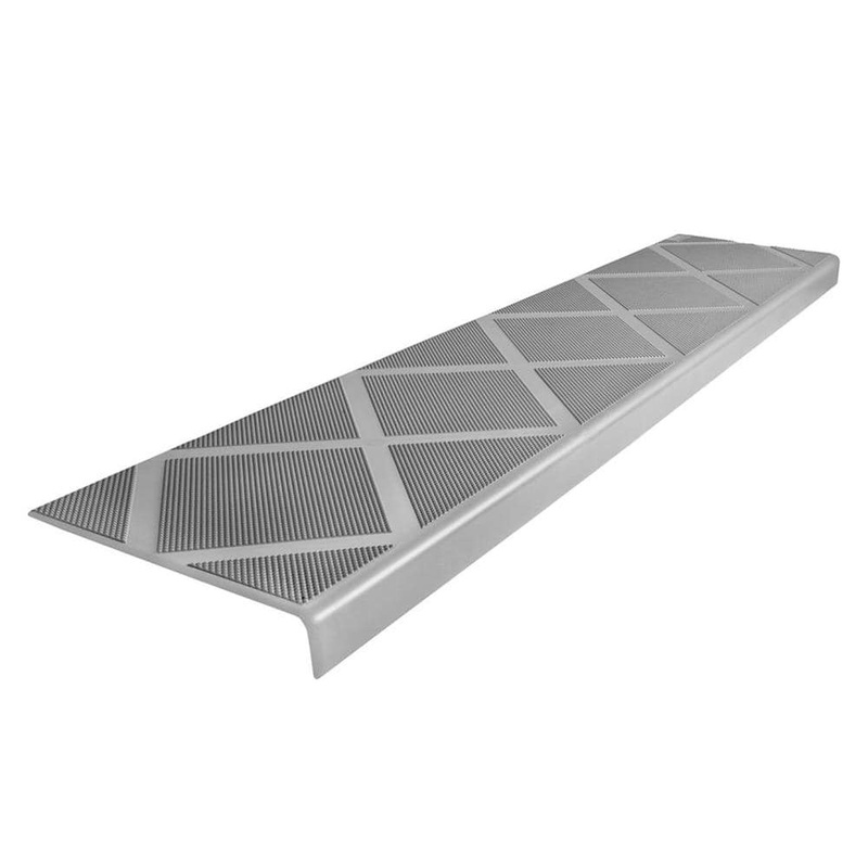 ComposiGrip Composite Anti-Slip Stair Tread 48 in. Grey Step Cover 01106C