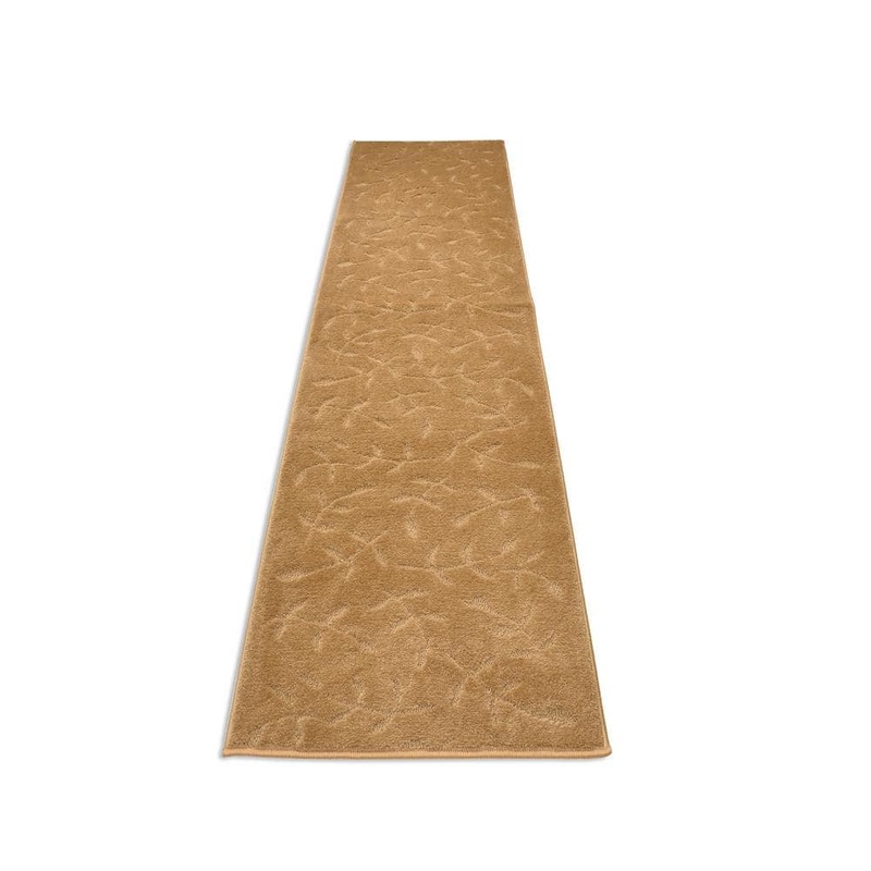 RugStylesOnline Euro Flowers Beige 26 in. W x 312 in. L Stair Runner 56.41 sq. ft. EUFLO-BEI-26X26