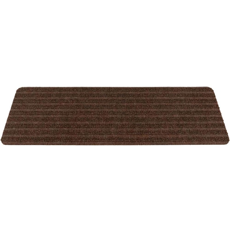 RugStylesOnline Stair Treads Collection Brown 8 Inch x 30 Inch Indoor Skid Slip Resistant Carpet Stair Treads Set of 9 ST8X30-9-BROWN