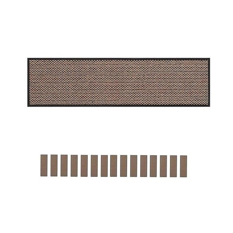 Unbranded Black 8 in. x 30 in. Rubber Stair Tread Cover (Set of 15) JOMXM4