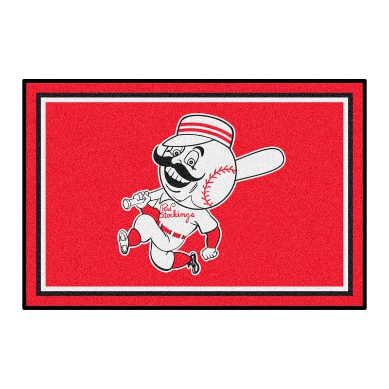 FANMATS Cincinnati Reds Blue 4 ft. x 6 ft. Plush Area Rug 1985