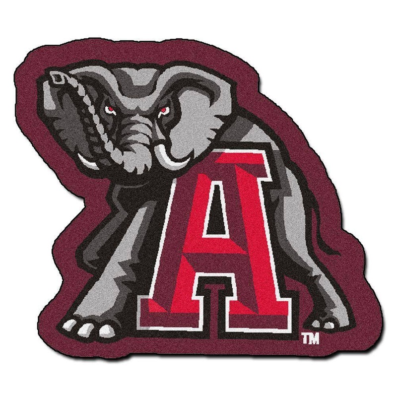 FANMATS NCAA University of Alabama Red 3 ft. x 4 ft. Specialty Area Rug 8310