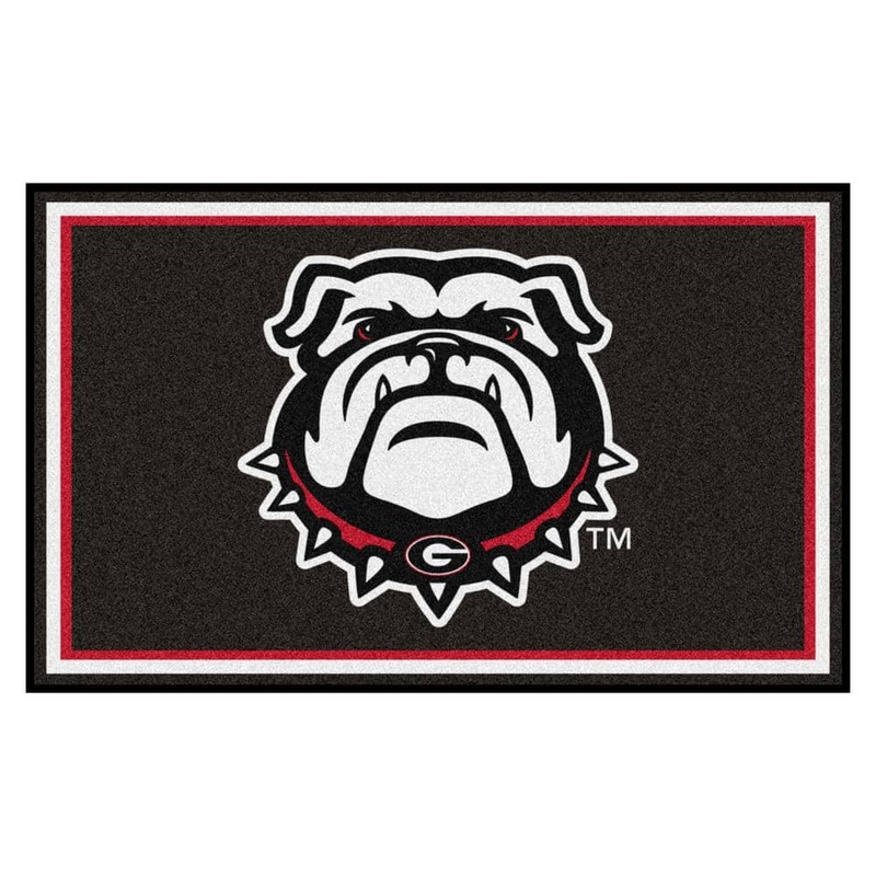 FANMATS NCAA University of Georgia 4 ft. x 6 ft. Ultra Plush Area Rug 22883