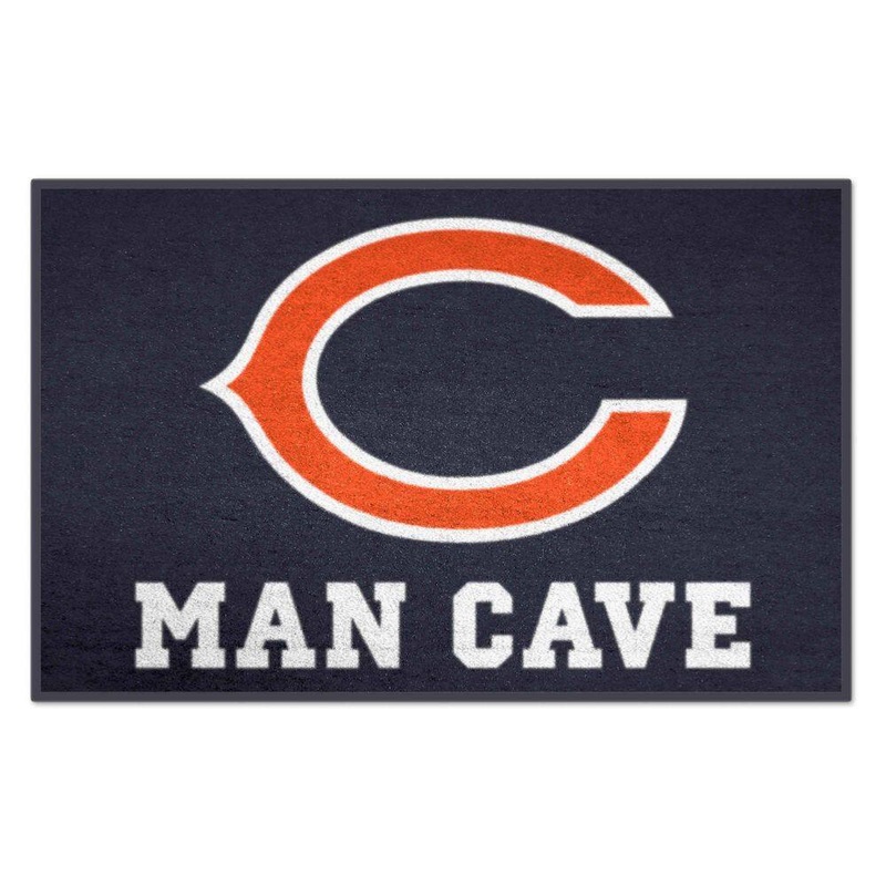 FANMATS NFL Chicago Bears Blue Man Cave 2 ft. x 3 ft. Area Rug 14281
