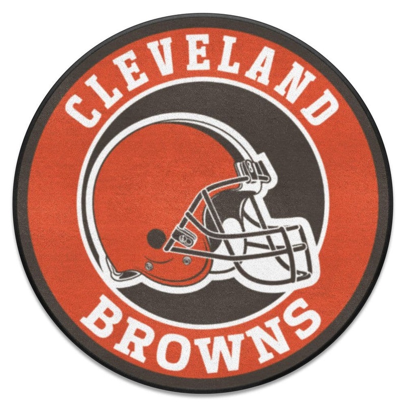 FANMATS NFL Cleveland Browns Brown 2 ft. Round Area Rug 17681