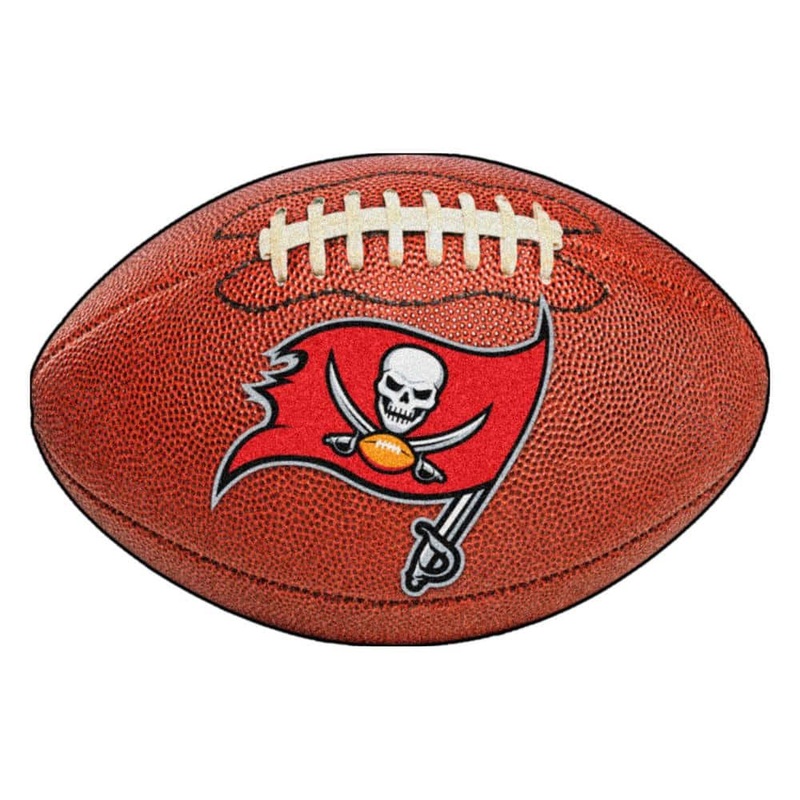 FANMATS NFL Tampa Bay Buccaneers Photorealistic 20.5 in. x 32.5 in Football Mat 5857