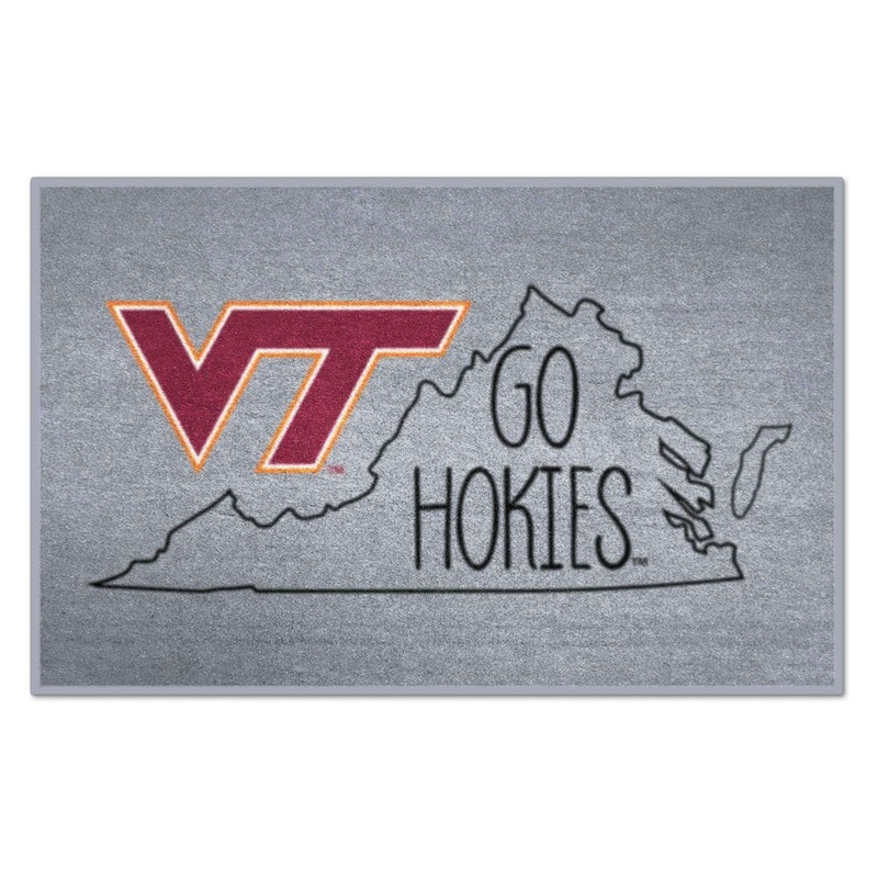 FANMATS Virginia Tech Hokies Southern Style Gray 1.5 ft. x 2.5 ft. Starter Area Rug 21237