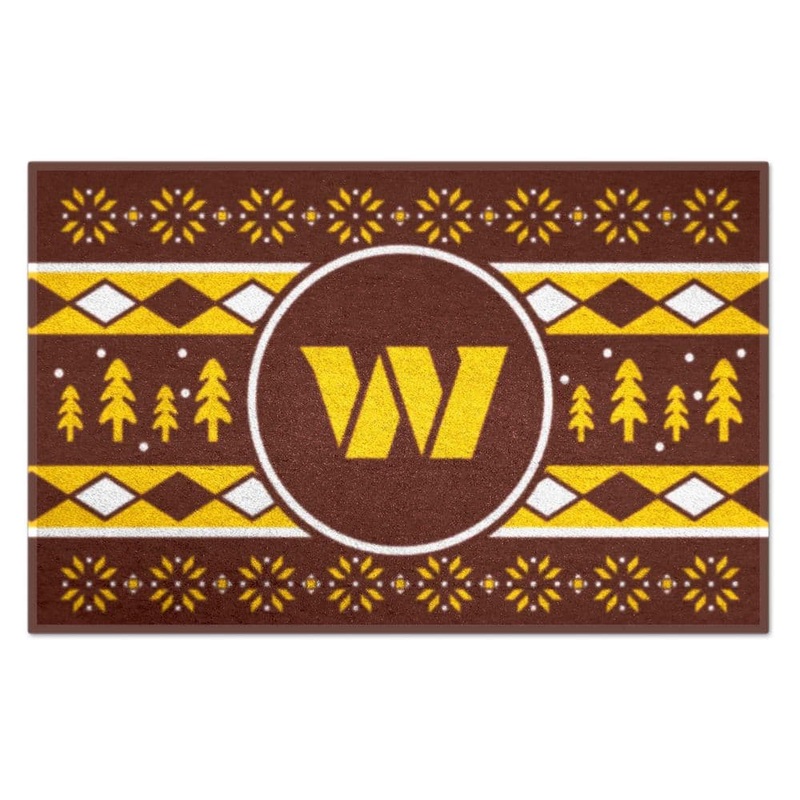 FANMATS Washington Commanders Holiday Sweater Maroon 1.5 ft. x 2.5 ft. Starter Area Rug 26221