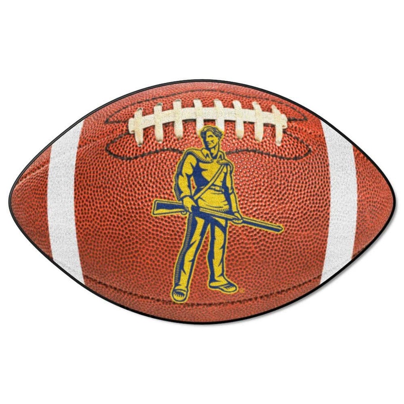 FANMATS West Virginia Mountaineers Brown 1 ft. X 2 ft. Football Area Rug 36751