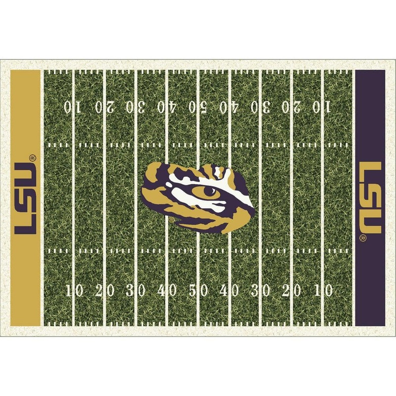IMPERIAL Louisiana State University 6 ft. x 8 ft. Homefield Area Rug IMP  524-3005