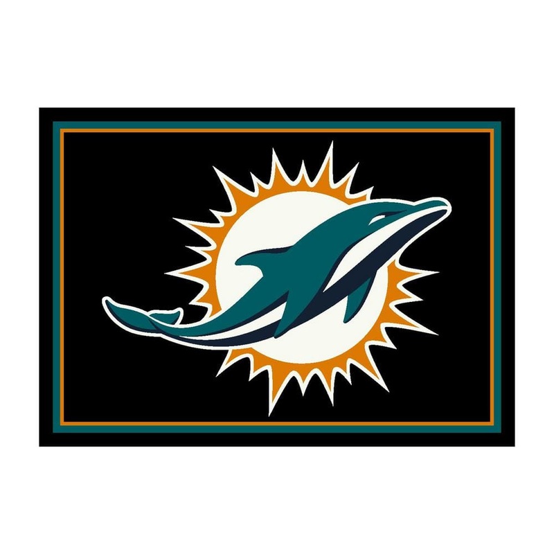 IMPERIAL MIAMI DOLPHINS 6 ft. X 8 ft. SPIRIT RUG IMP  525-5008