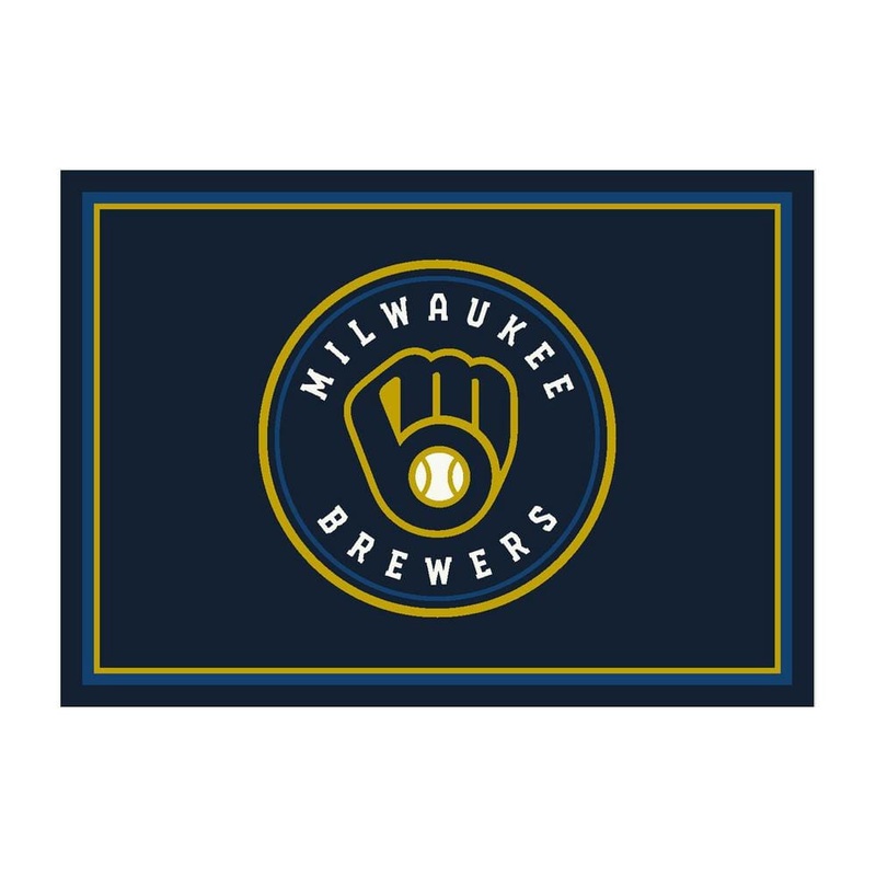 IMPERIAL Milwaukee Brewers Spirit 6 ft. by 8 ft. Area Rug IMP  525-2027