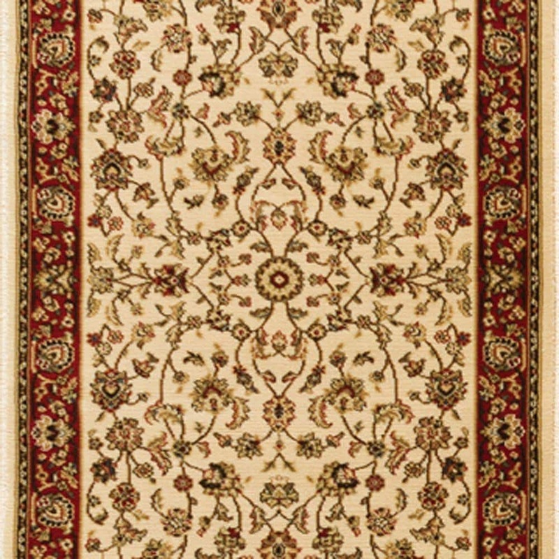 Natco Sapphire Sarouk Ivory 33 in. x Your Choice Length Stair Runner Rug 4341.14.19ME