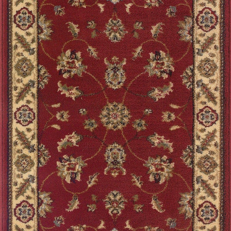 Natco Stratford Kazmir Red 26 in. x Your Choice Length Stair Runner Rug 8265RDRN