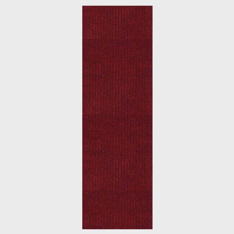 PLAYA RUG Heavy Duty Solid Red 31 in. W x 35 ft. L Indoor/Outdoor Runner Rug/Stair Runner 91 sq. ft. PLY-O-RED-31X35