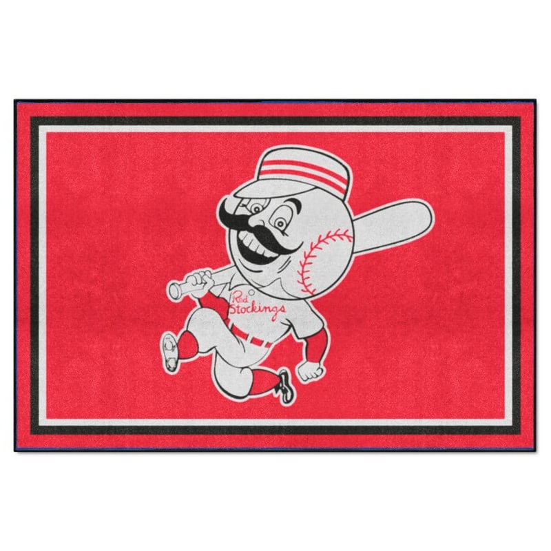 FANMATS Cincinnati Reds 5ft. x 8 ft. Plush Area Rug 37195