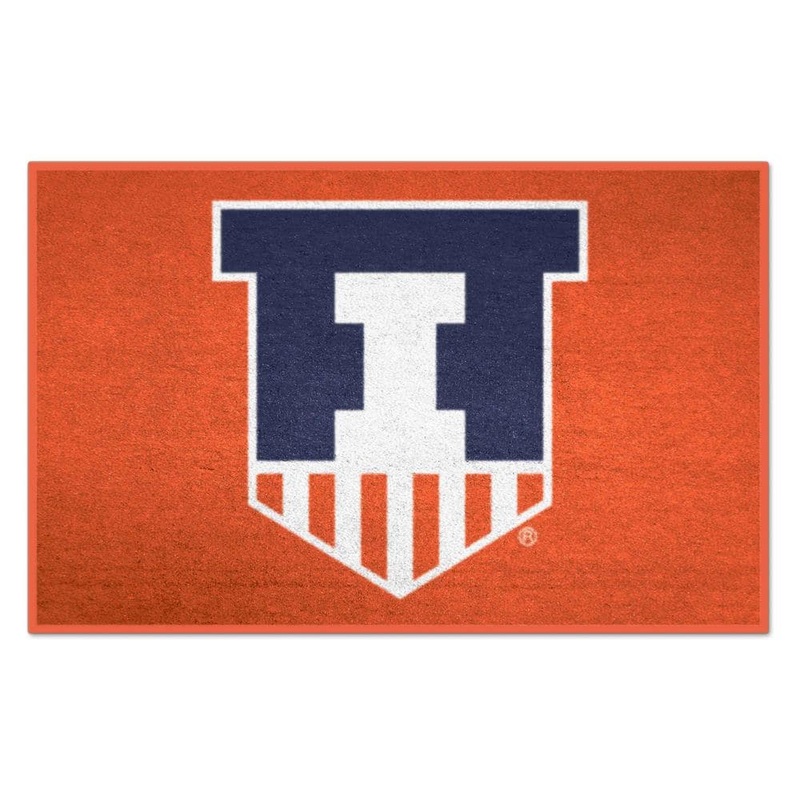 FANMATS Illinois Illini Orange 2 ft. x 3 ft. Starter Mat Area Rug 36341