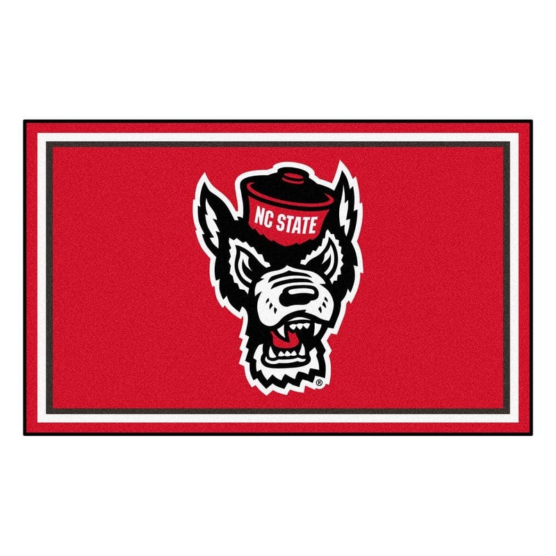 FANMATS NCAA North Carolina State University 4 ft. x 6 ft. Ultra Plush Area Rug 23986