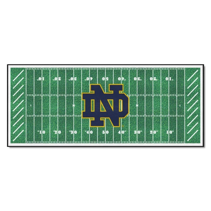 FANMATS NCAA Notre Dame 2.5 ft. x 6 ft. Football Field Runner Rug 22924