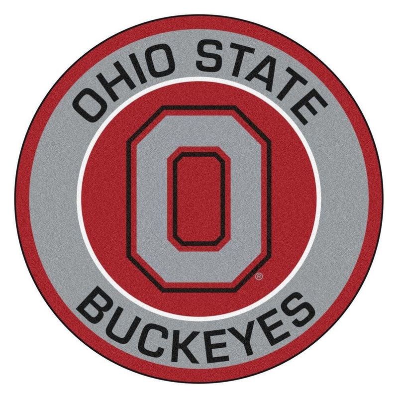 FANMATS NCAA Ohio State University Gray 2 ft. x 2 ft. Round Area Rug 18629