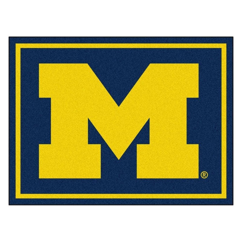 FANMATS NCAA University of Michigan Navy Blue 8 ft. x 10 ft. Indoor Area Rug 17560