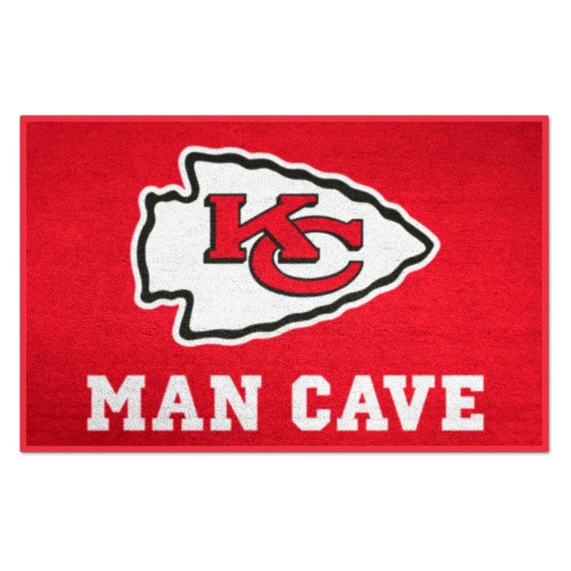 FANMATS NFL Kansas City Chiefs Red Man Cave 2 ft. x 3 ft. Area Rug 14321