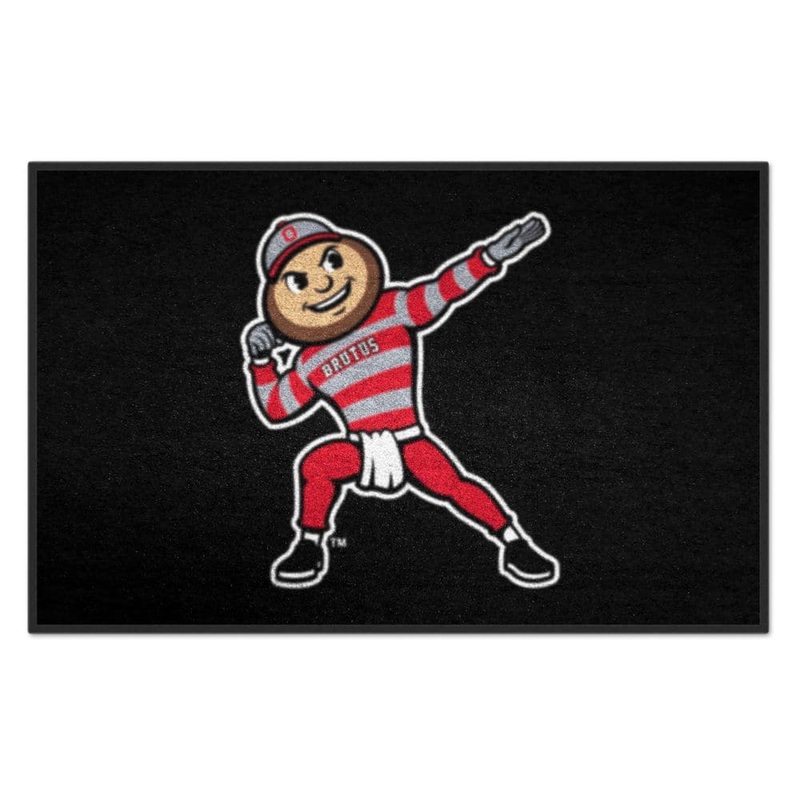 FANMATS Ohio State Buckeyes Black 2 ft. x 3 ft. Starter Mat Area Rug 36449