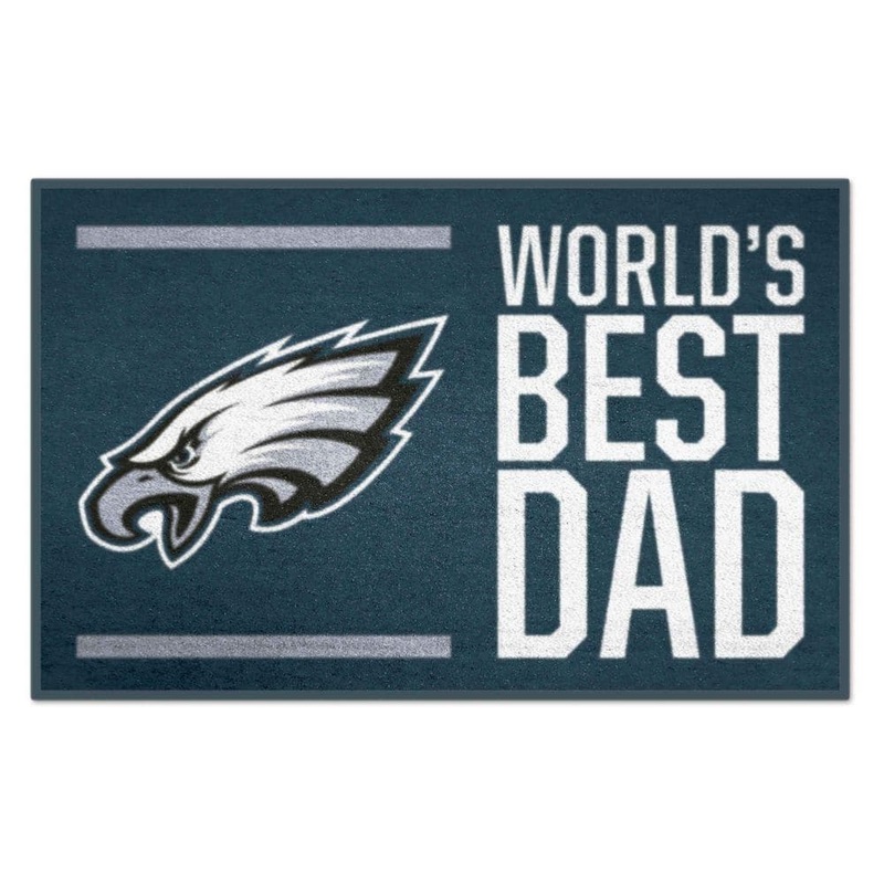 FANMATS Philadelphia Eagles World’s Best Dad Green 1.5 ft. x 2.5 ft. Starter Area Rug 18180