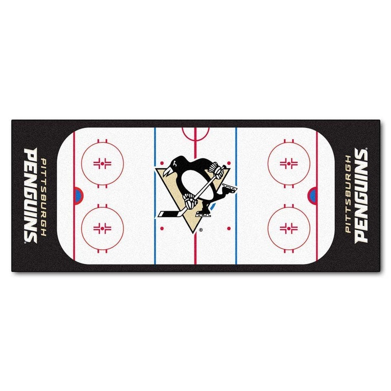 FANMATS Pittsburgh Penguins 3 ft. x 6 ft. Rink Rug Runner Rug 10437