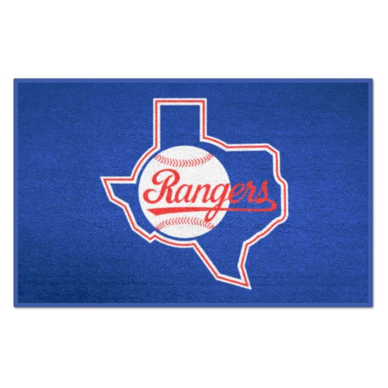 FANMATS Texas Rangers Blue 1 ft. 7 in. x 2 ft. 6 in. Starter Area Rug 2171