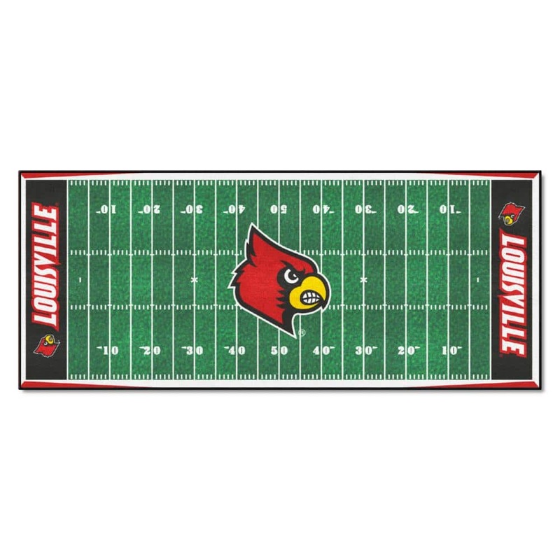 FANMATS University of Louisville 3 ft. x 6 ft. Football Field Runner Rug 7547