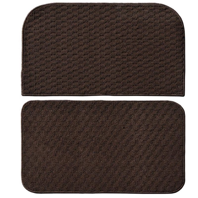 Garland Rug Town Square Mocha 2 ft. x 2 ft. 2-Piece Rug Set TS000W2P0204
