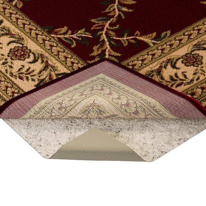 Ottomanson Non Slip 3×8 Rug Pad Grip Protection for Dual Surface 2 ft. 7 in. x 20 ft., .125 in. Thick, Beige RP100-3X20