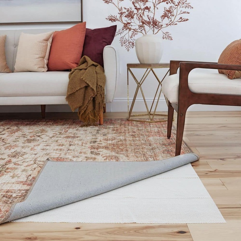 Tayse Rugs Super Grip Solid Cream 3 ft. x 10 ft. Indoor Runner Rug Pad SGP1117 3×10