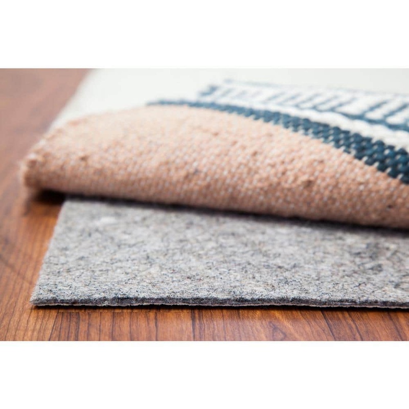 Anji Mountain All Surface Tan Basketweave 8 ft. Round All-Surface Rug Pad AMB01RPD-080R