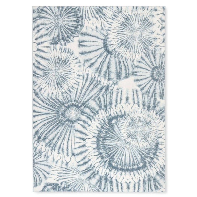 Tommy Bahama Shibori Summer Tie Dye Blue 6 ft. x 9 ft. Indoor Outdoor Area Rug 2A-10947-327