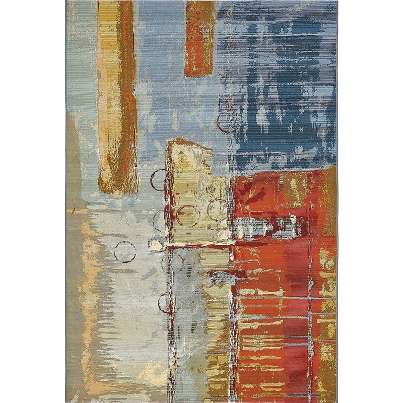 Unique Loom Outdoor Baja Multi 5′ 3 x 8′ 0 Area Rug 3138465